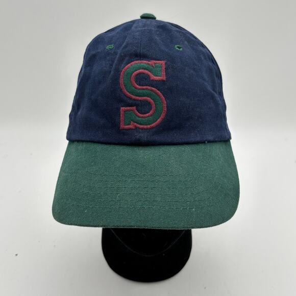 Vintage 90s Structure Embroidered Strapback Baseball Cap Hat L/XL - Picture 1 of 9